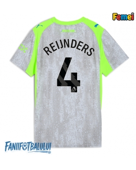 Manchester City Tijjani Reijnders #4 Tricou Fotbal Replică 2025-26 Femei Treilea